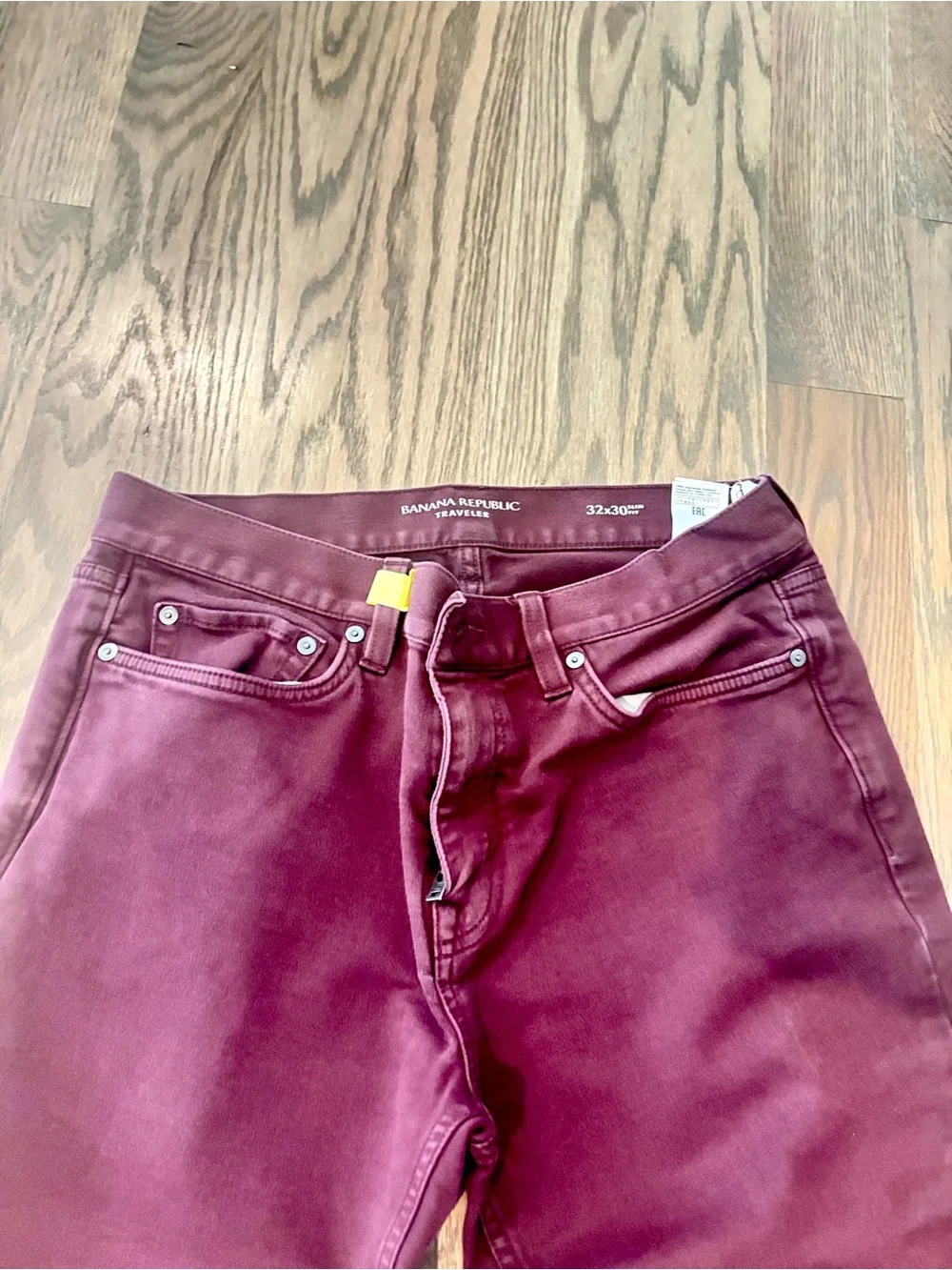 Banana Republic Blackberry Traveler Slim Fit Pants 32x30 Like New